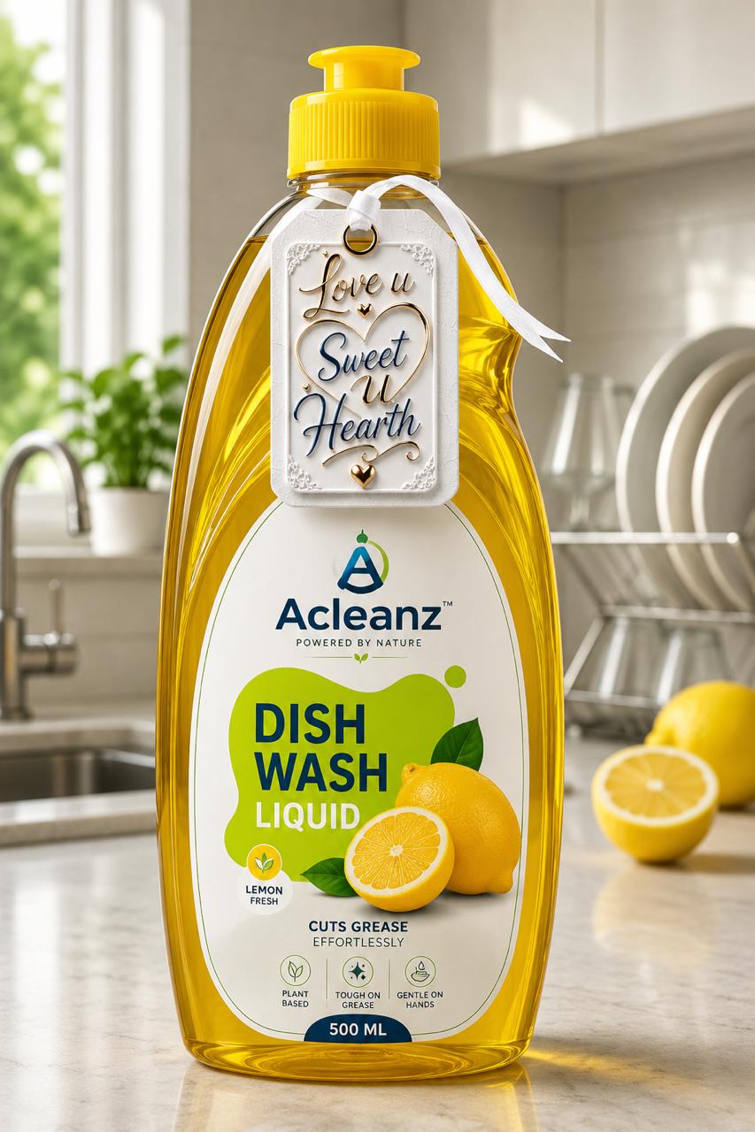 Acleanz lemon dishwash liquid